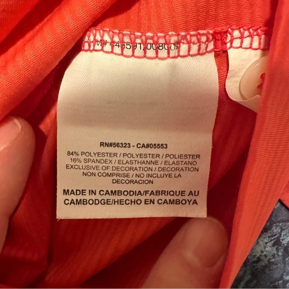 Nike Coral Pink Striped Long Sleeve Golf Polo Size XS Women’s - Picture 9 of 9